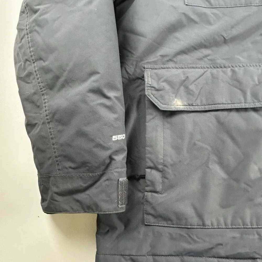 The North Face Men's L Cypress Parka DryVent 550 Down Gray Hooded Winter Jacket